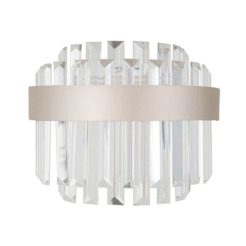 Wall lamp Lux Horna – LED wall lamp in champagne and steel