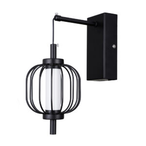 Wall lamp Lux Pedro – LED wall lamp in matt chrome and steel