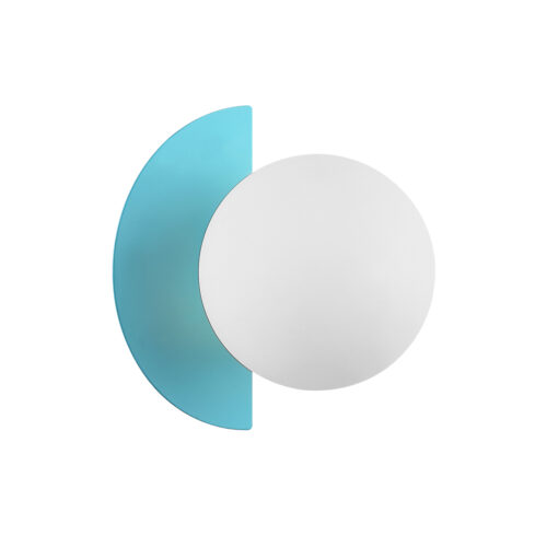 Wall lamp Lux Nauti – LED wall lamp in blue and steel