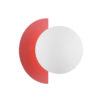 Wall lamp Lux Nauti – LED wall lamp in pink and steel