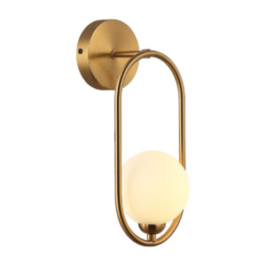 Wall lamp Lux Lupus – LED wall lamp in antique brown