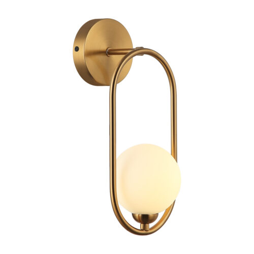 Wall lamp Lux Lupus – LED wall lamp in antique brown
