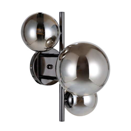 Wall lamp Lux Canello 5w – LED wall lamp in black chrome and steel
