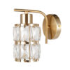 Wall lamp Lux Alma – LED wall lamp in gold and steel
