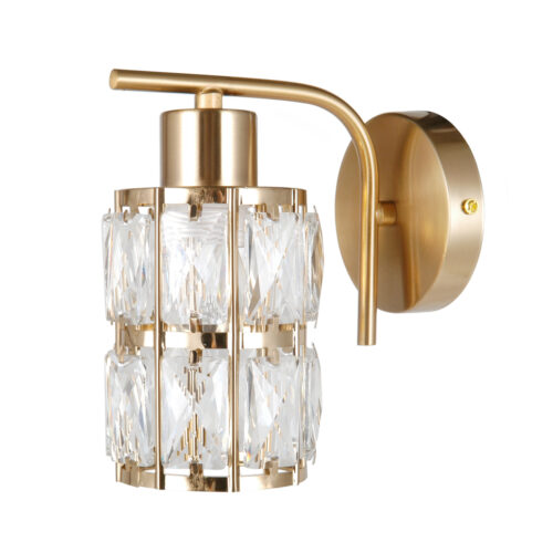 Wall lamp Lux Alma – LED wall lamp in gold and steel