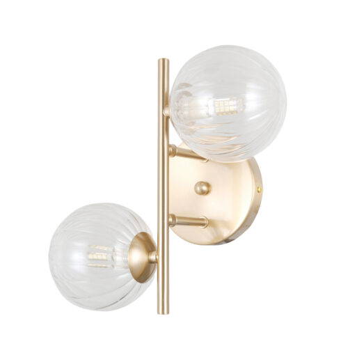 Wall lamp Lux Toledo – LED wall lamp in gold and steel
