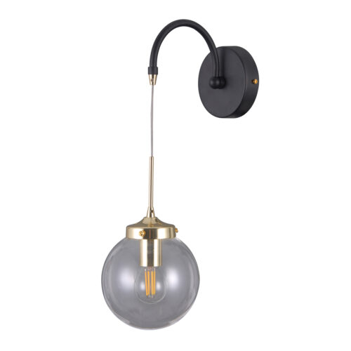Wall lamp Lux Domenico – LED wall lamp in matt black