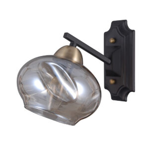 Wall lamp Lux Bastiano – LED wall lamp in matt black and steel