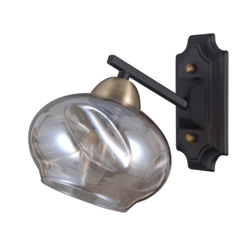 Wall lamp Lux Bastiano – LED wall lamp in matt black and steel
