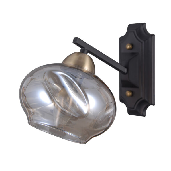 Wall lamp Lux Bastiano – LED wall lamp in matt black and steel