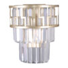 Wall lamp Lux Filip – LED wall lamp in champagne gold and steel
