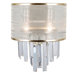 Wall lamp Lux Torreia – LED wall lamp in antique brass and steel