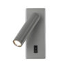 Wall lamp Lux Nova – LED wall lamp in grey and aluminum