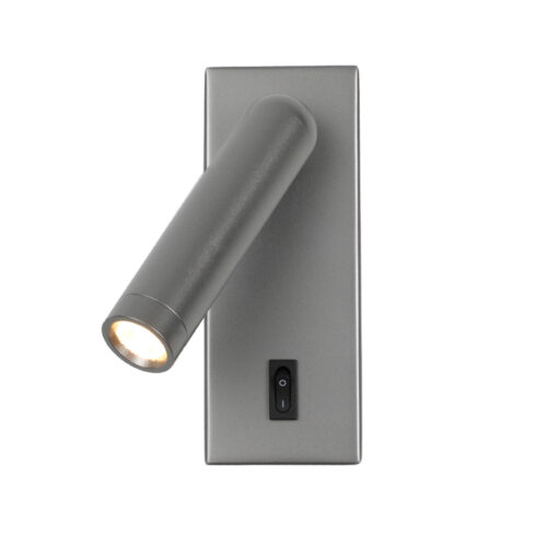 Wall lamp Lux Nova – LED wall lamp in grey and aluminum
