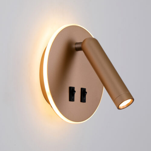 Wall lamp Lux Furla – LED wall lamp in gold and aluminum