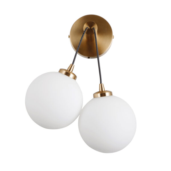 Wall lamp Lux Perlos 5w – LED wall lamp in honey brass and steel