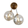 Wall lamp Lux Perlos – LED wall lamp in honey brass and steel