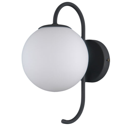 Wall lamp Lux Gela – LED wall lamp in black and steel