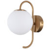 Wall lamp Lux Gela 5w – LED wall lamp in honey brass and steel