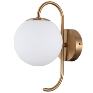 Wall lamp Lux Gela 5w – LED wall lamp in honey brass and steel