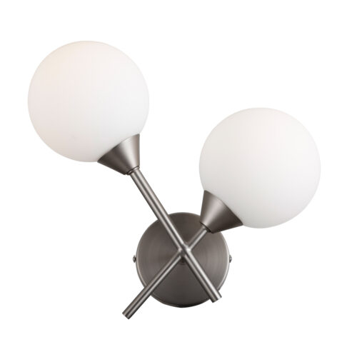 Wall lamp Lux Evora 5w – LED wall lamp in satin nickel and steel