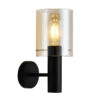 Wall lamp Lux Sardo – LED wall lamp in black and steel