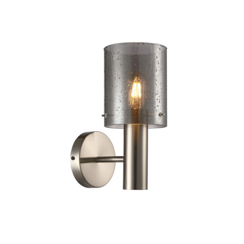Wall lamp Lux Sardo Rain – LED wall lamp in satin nickel and steel