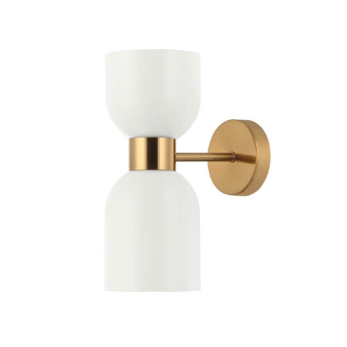 Wall lamp Lux Monza – LED wall lamp in brass and steel