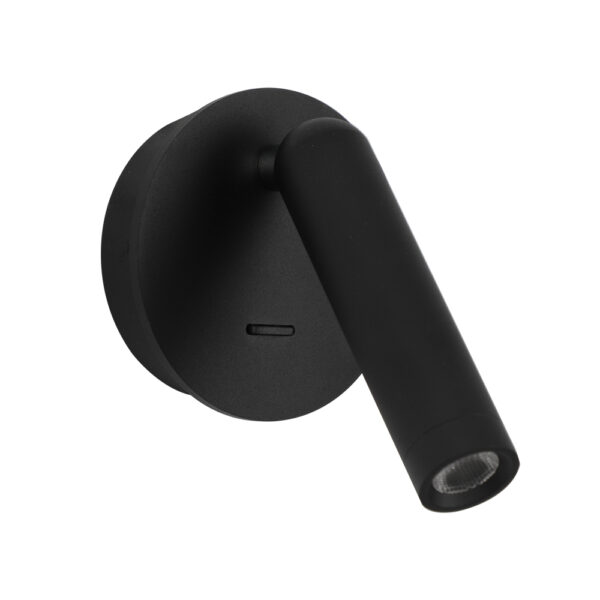 Wall lamp Lux Carda – LED wall lamp in black and aluminum