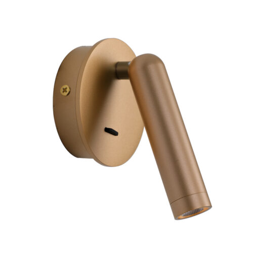 Wall lamp Lux Carda – LED wall lamp in gold and aluminum