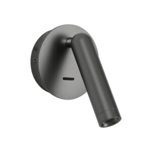 Wall lamp Lux Carda – LED wall lamp in grey and aluminum