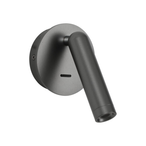 Wall lamp Lux Carda – LED wall lamp in grey and aluminum
