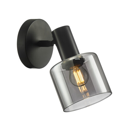 Wall lamp Lux Santia – LED wall lamp in black and steel