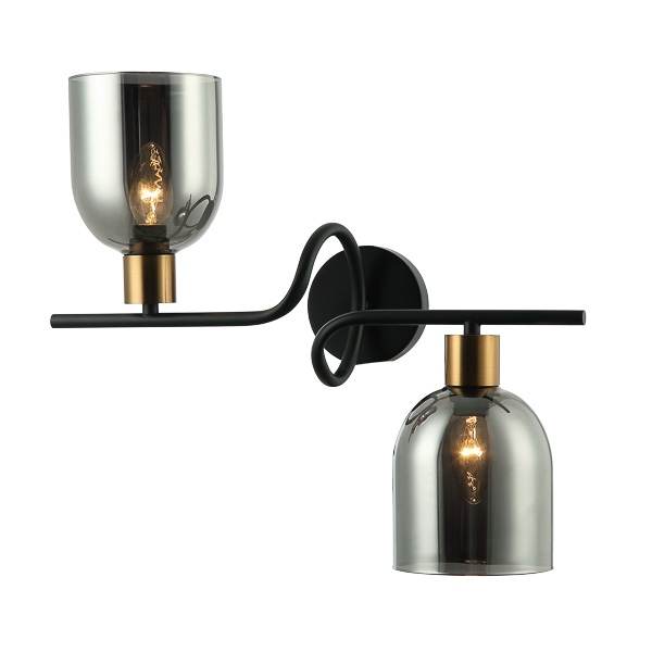 Wall lamp Lux Servio WL-66892-2A-BK-SG