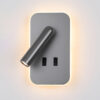Wall lamp Lux Doria – LED wall lamp in grey and aluminum