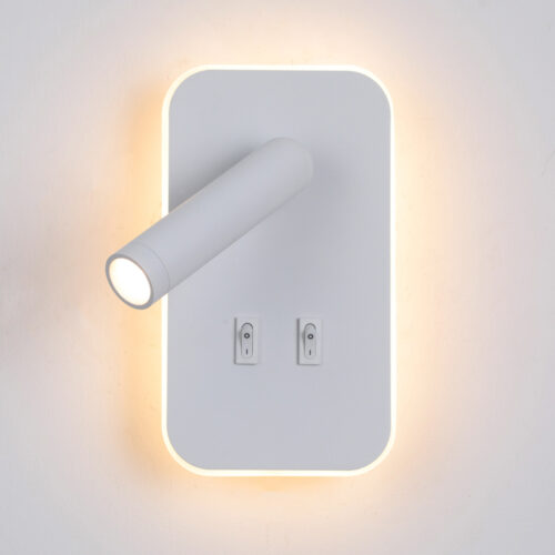 Wall lamp Lux Doria 8w – LED wall lamp in white and aluminum